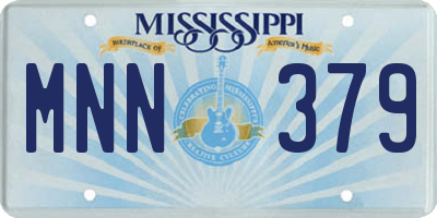 MS license plate MNN379
