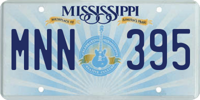 MS license plate MNN395