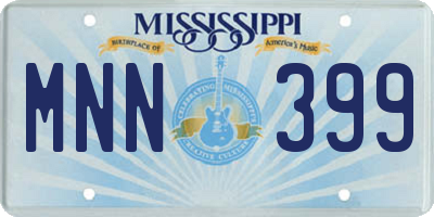 MS license plate MNN399