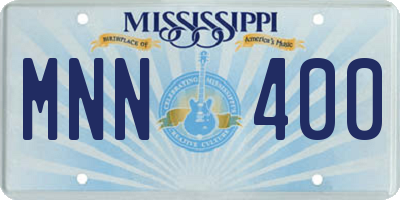 MS license plate MNN400