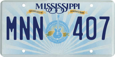 MS license plate MNN407