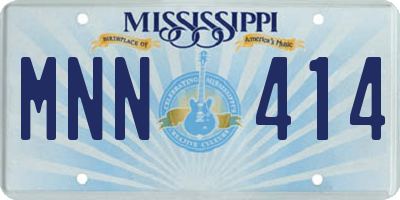 MS license plate MNN414