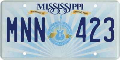 MS license plate MNN423