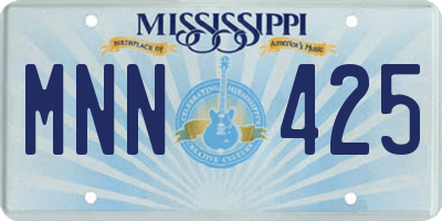 MS license plate MNN425