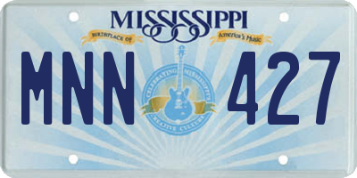 MS license plate MNN427