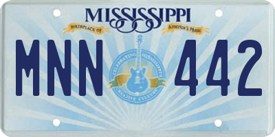 MS license plate MNN442