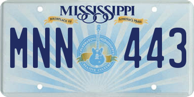 MS license plate MNN443