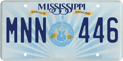 MS license plate MNN446