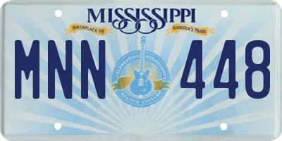 MS license plate MNN448
