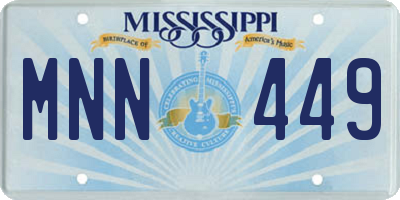 MS license plate MNN449