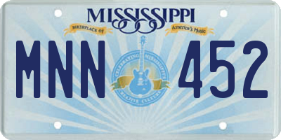 MS license plate MNN452
