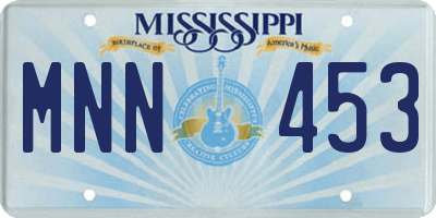 MS license plate MNN453