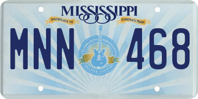 MS license plate MNN468