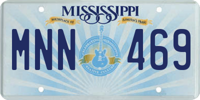 MS license plate MNN469