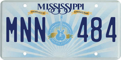 MS license plate MNN484