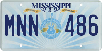 MS license plate MNN486