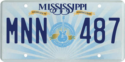 MS license plate MNN487
