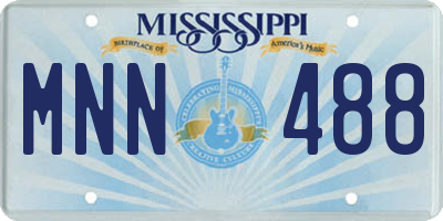 MS license plate MNN488