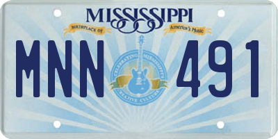 MS license plate MNN491