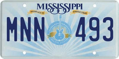 MS license plate MNN493