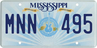 MS license plate MNN495
