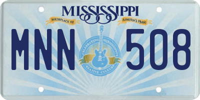 MS license plate MNN508