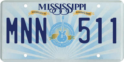 MS license plate MNN511