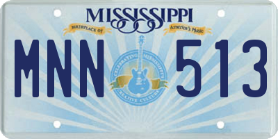 MS license plate MNN513