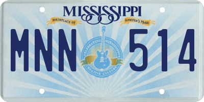 MS license plate MNN514