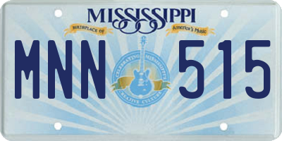 MS license plate MNN515
