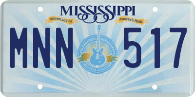 MS license plate MNN517