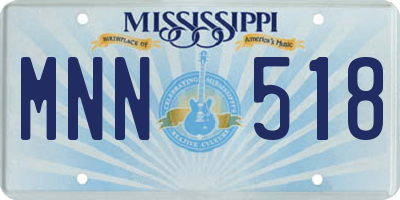 MS license plate MNN518