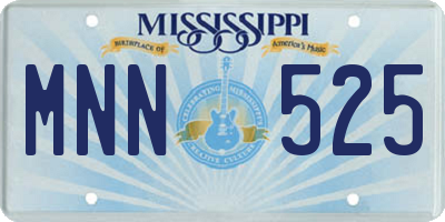 MS license plate MNN525