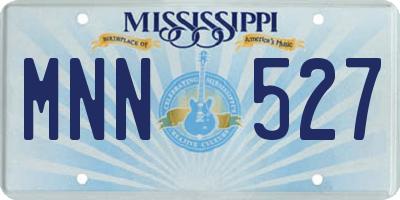 MS license plate MNN527