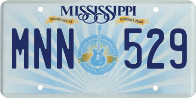 MS license plate MNN529