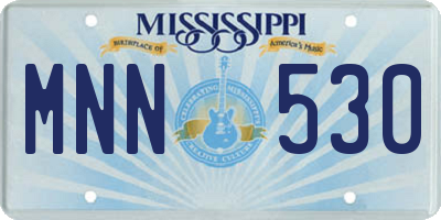 MS license plate MNN530