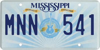 MS license plate MNN541