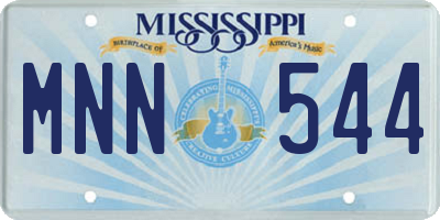 MS license plate MNN544