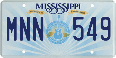 MS license plate MNN549