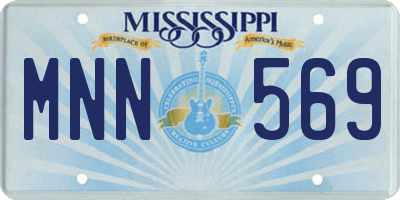 MS license plate MNN569