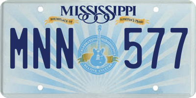MS license plate MNN577