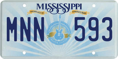 MS license plate MNN593