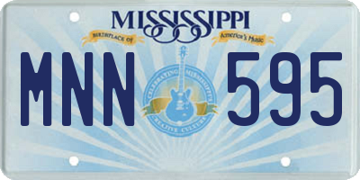 MS license plate MNN595