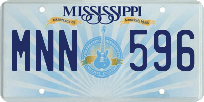 MS license plate MNN596