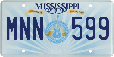 MS license plate MNN599