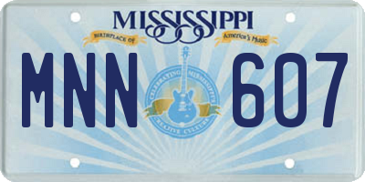 MS license plate MNN607