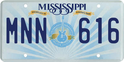 MS license plate MNN616