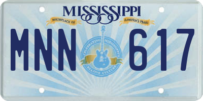 MS license plate MNN617