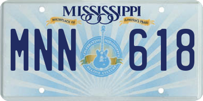 MS license plate MNN618