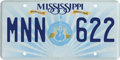 MS license plate MNN622
